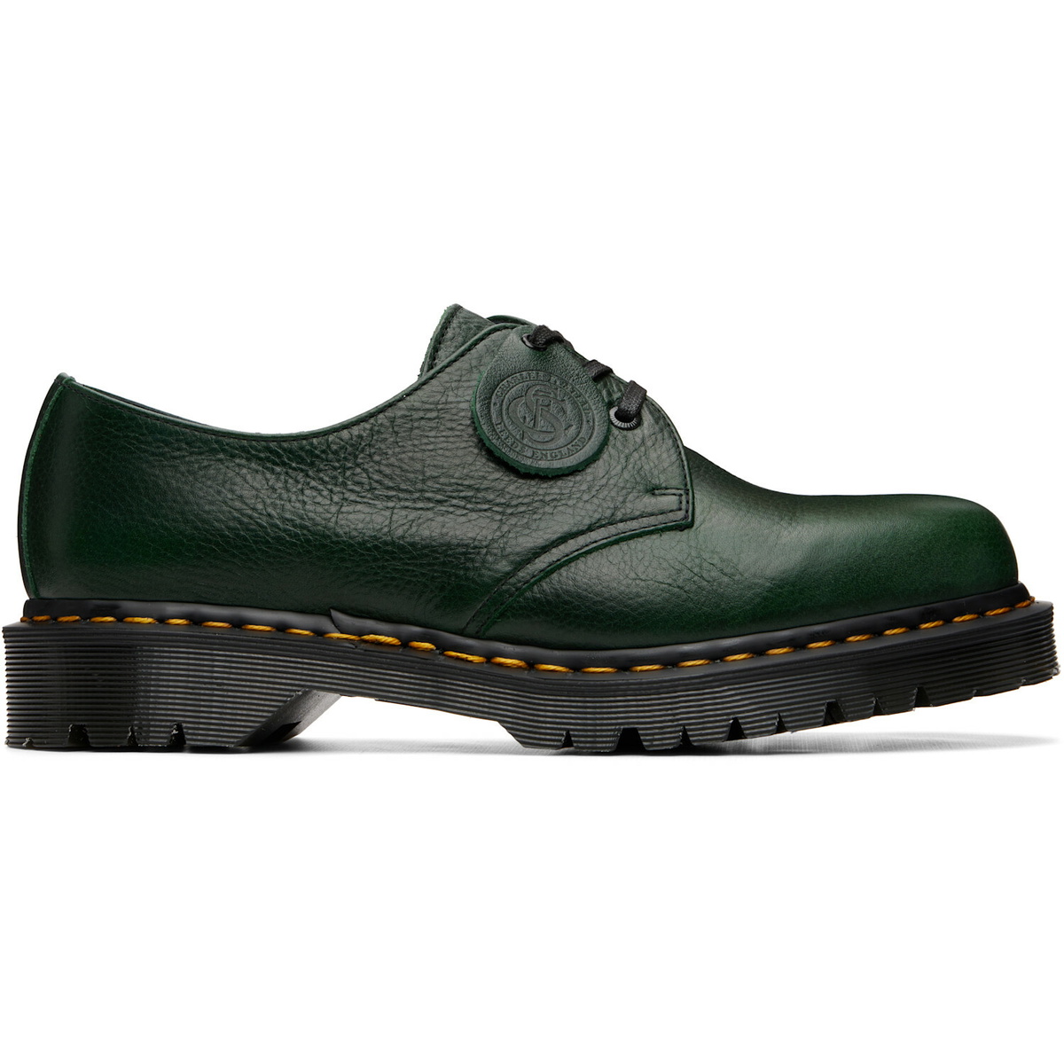 Dr. Martens Green 1461 'Made In England' Buckingham Leather Derbys