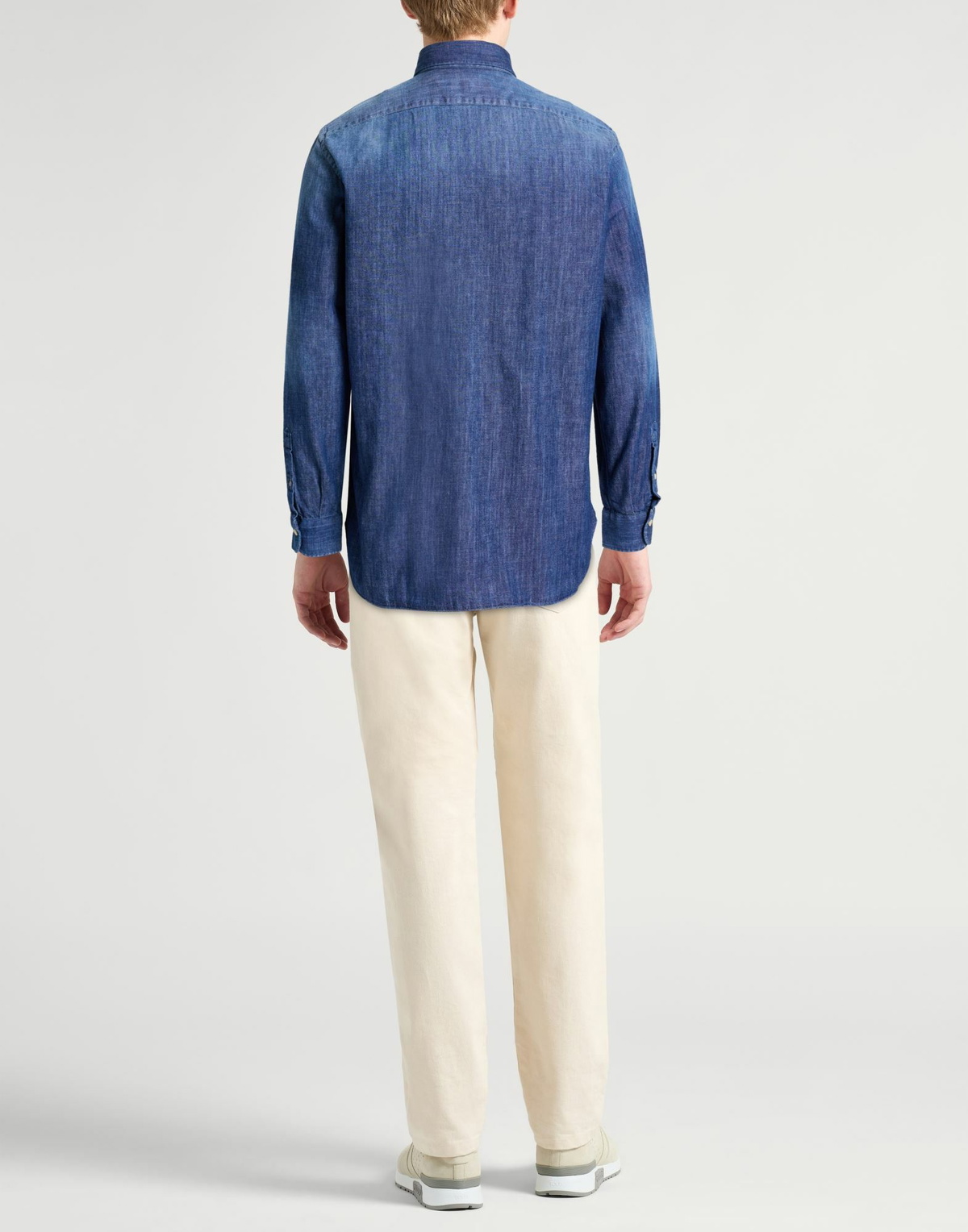 Boglioli Mens Denim shirt in Blue