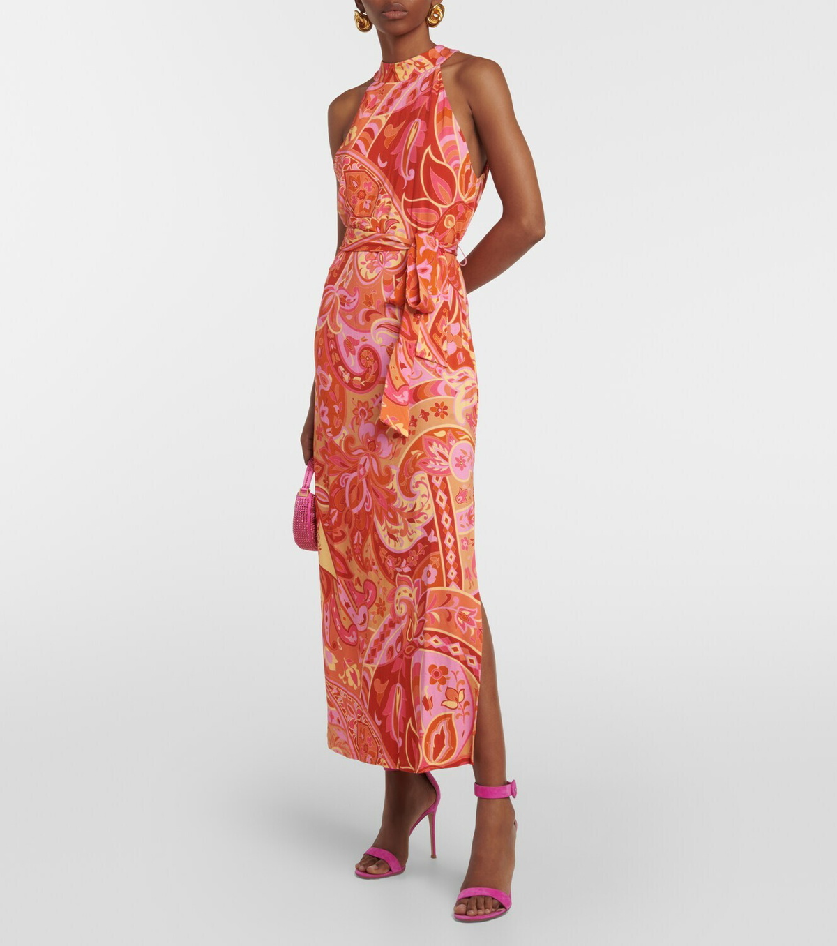 Rixo Celeste printed crêpe de chine midi dress Rixo