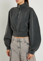 Alexanderwang.t Faded Cotton Sweatshirt Grey