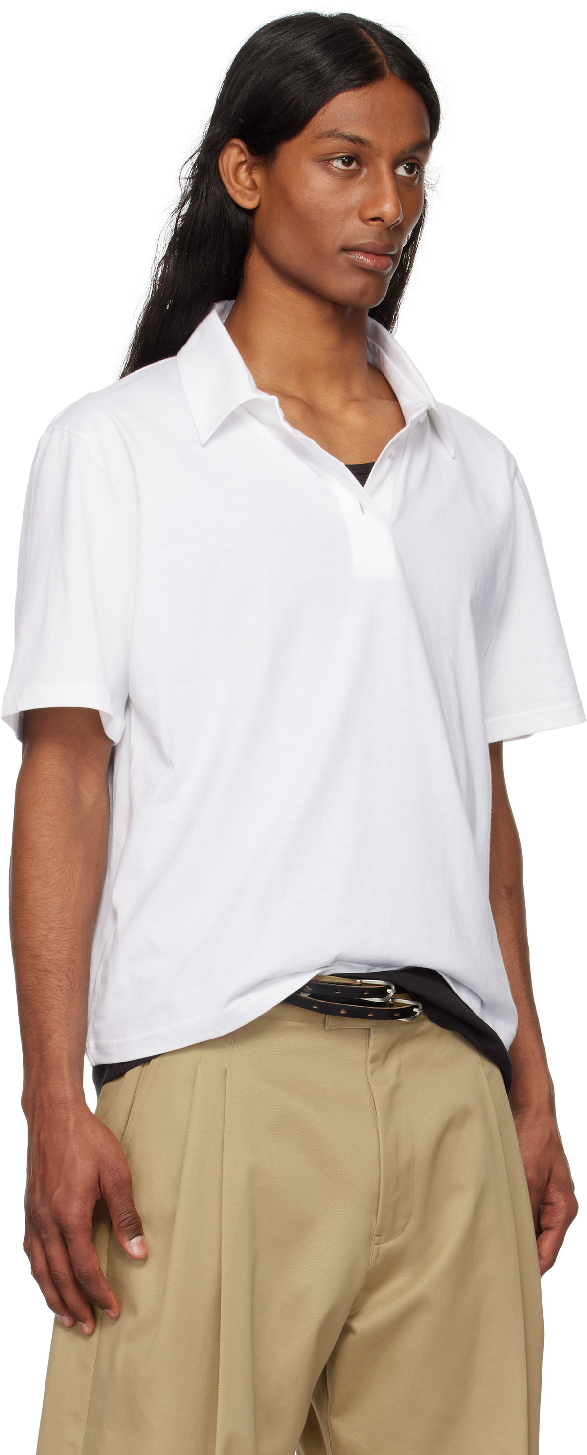 HODAKOVA White Short Sleeve Polo