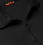 Barena - Calenda Cotton-Jersey Half-Zip Sweatshirt - Black