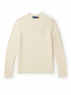 Polo Ralph Lauren - Logo-Embroidered Knitted Sweater - Neutrals