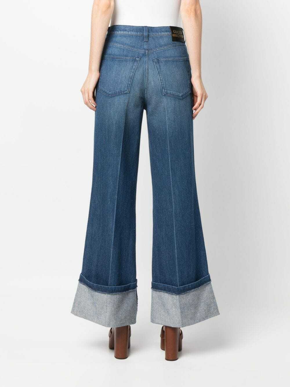 GUCCI - Flare Leg Denim Cotton Jeans