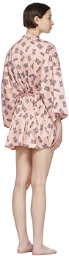 Moschino Pink French Terry Robe