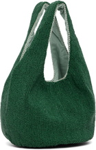 JW Anderson Green Mini Beaded Shopper Tote