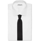 Canali - 6cm Reversible Polka-Dot Wool-Jacquard Tie - Gray