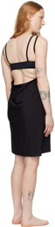 Versace Underwear Black Wrap Cover Up Dress