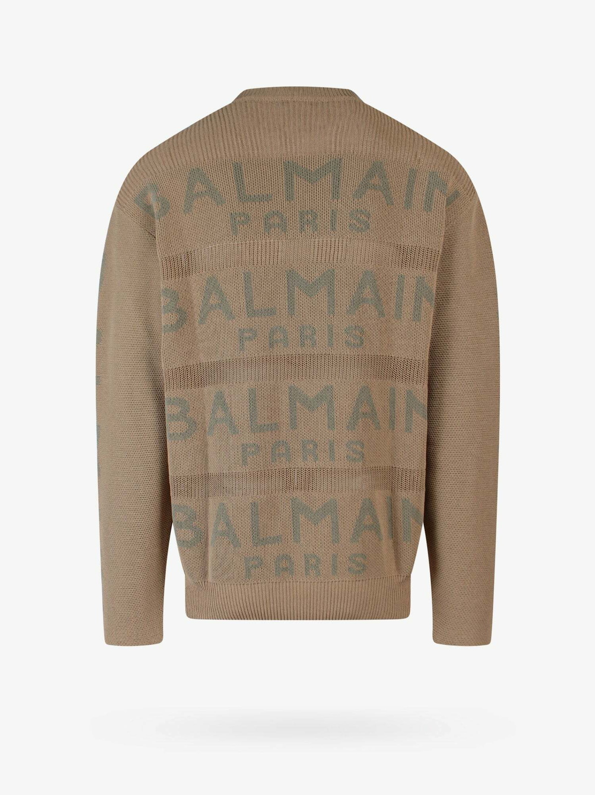 Balmain Sweater Brown Mens Balmain