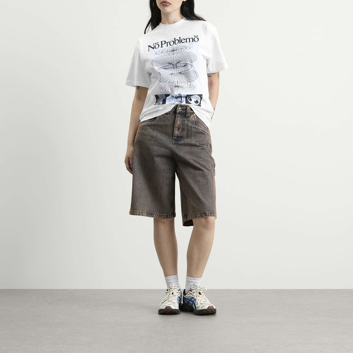 No Problemo Energy SS T-Shirt in White