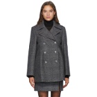 Nina Ricci Grey Wool Double-Breasted Jacket