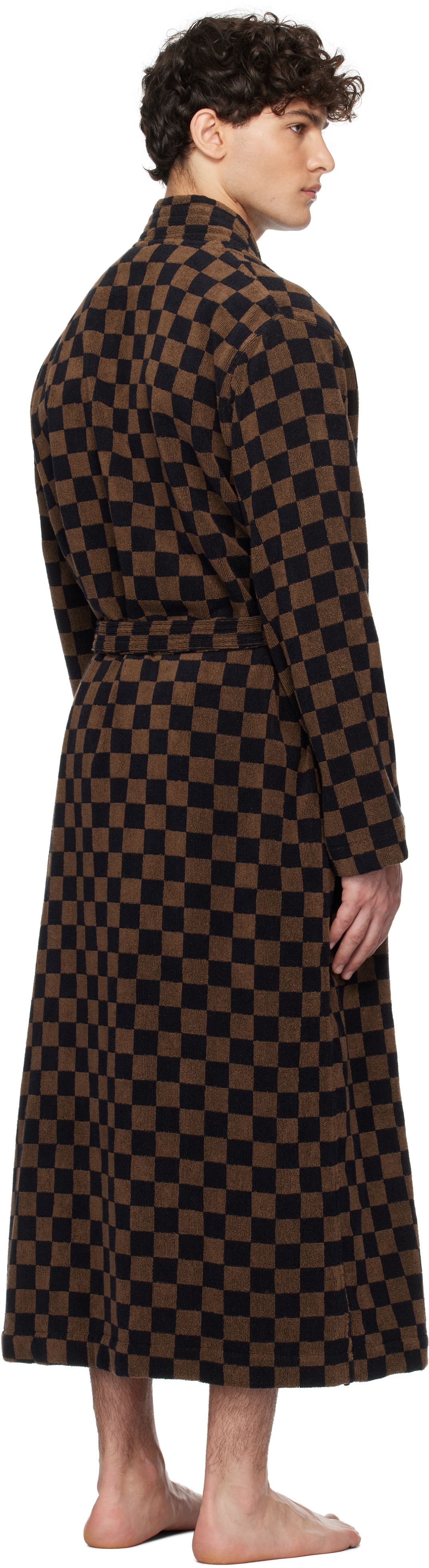Baina Black & Brown Sulis Bathrobe