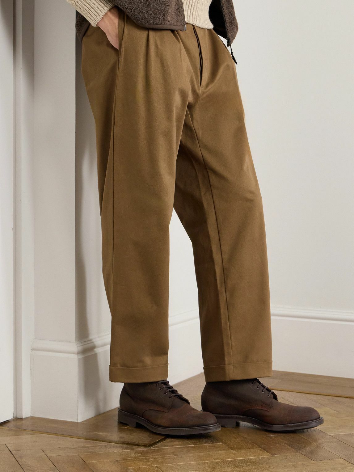 Edward Green - Ambleside Waxed-Suede Boots - Brown