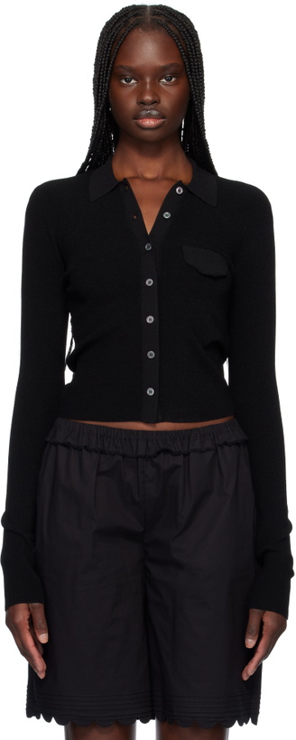 Photo: The Garment Black Madison Tight Polo Cardigan