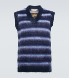 Marni - Striped mohair-blend sweater vest