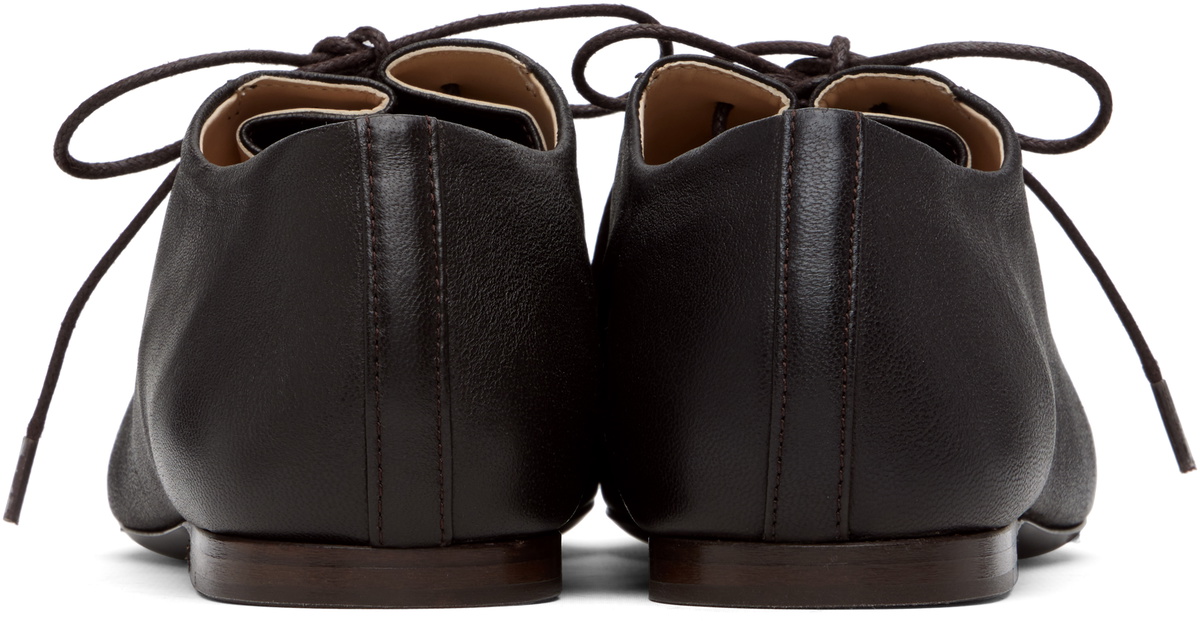 LEMAIRE Brown Souris Flat Classic Derbys