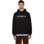 Givenchy Black Signature Logo Hoodie