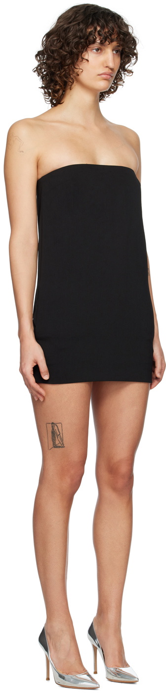 embellished strapless mini dress in blue and white ombré Bebe Women's Strapless Ombre Fitted Denim Dress, Size 8 in True Blue Ombre Wash Cotton/Spandex