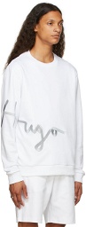 Hugo White Dollins Sweatshirt