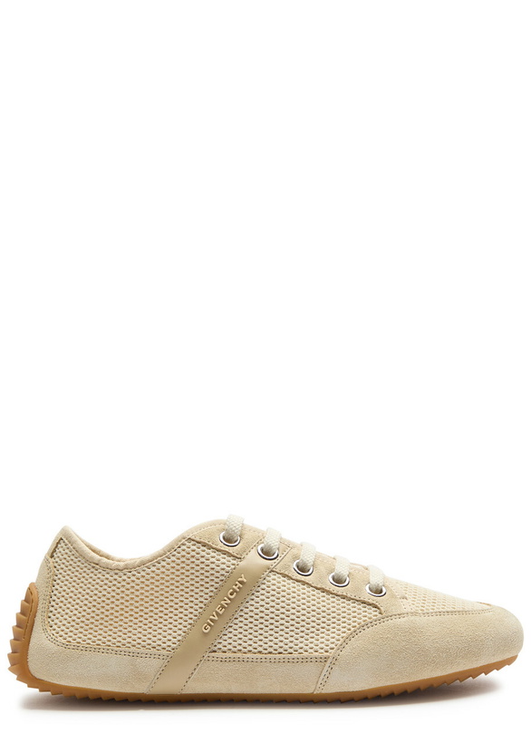 Photo: Givenchy Panelled Mesh-knit Sneakers Beige