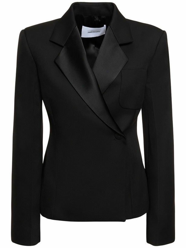 Photo: FERRAGAMO - Tailored Single Breasted Wool Blazer