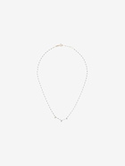 Gigi Clozeau 18K Yellow Gold Beaded Three Diamond Necklace