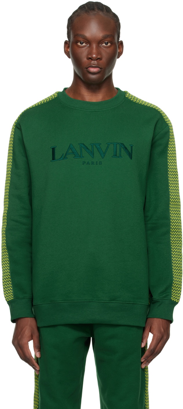 Photo: Lanvin Green Side Curb Sweatshirt