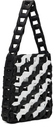 SC103 Black & White Medium Links Tote