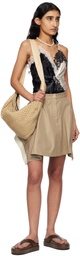 3.1 Phillip Lim Khaki Flounce Miniskirt