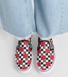Valentino Garavani x Vans VLogo checked canvas slip-on sneakers