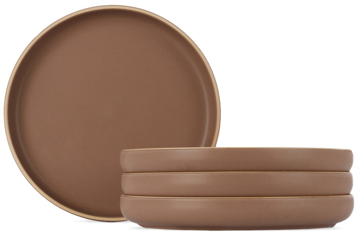 Photo: Lineage Ceramics Red Deep Dinner Plate, 4 pcs
