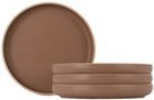 Lineage Ceramics Red Deep Dinner Plate, 4 pcs