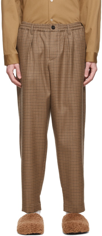 Photo: Marni SSENSE Exclusive Brown Wool Trousers