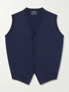 John Smedley - Bill Nighy Merino Wool Vest - Blue