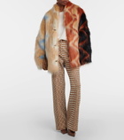 Missoni Zig Zag faux fur coat