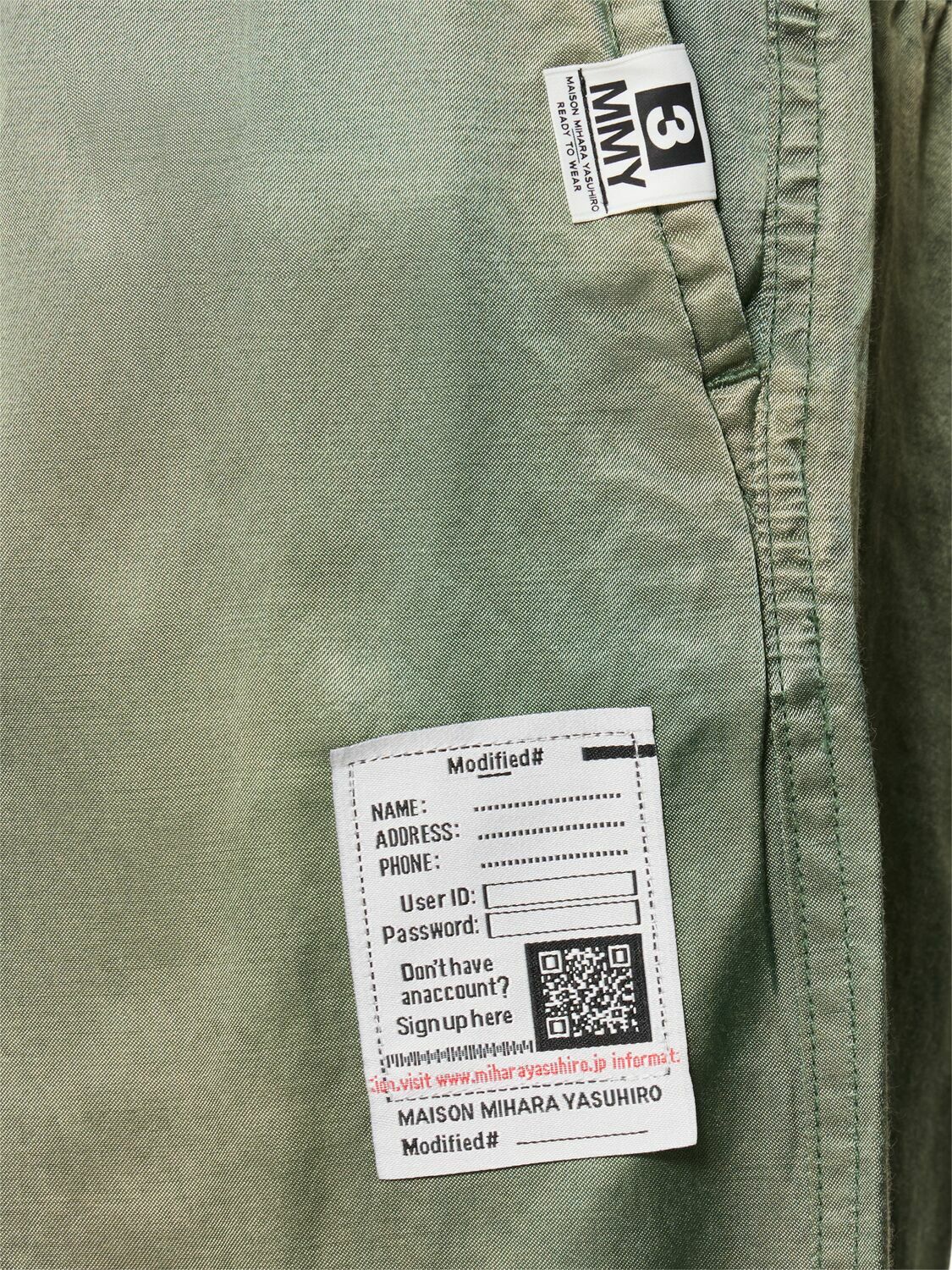 MIHARA YASUHIRO Satin Shorts Maison MIHARA YASUHIRO