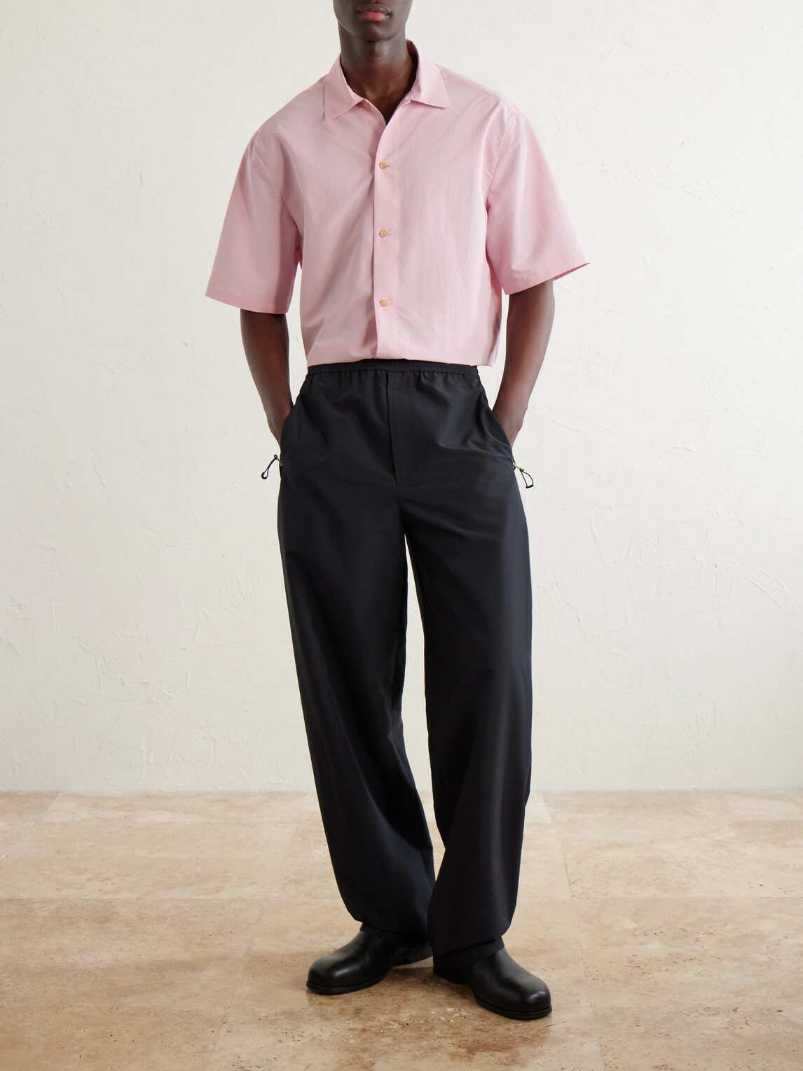 Jil Sander - Straight-Leg Shell Trousers - Black