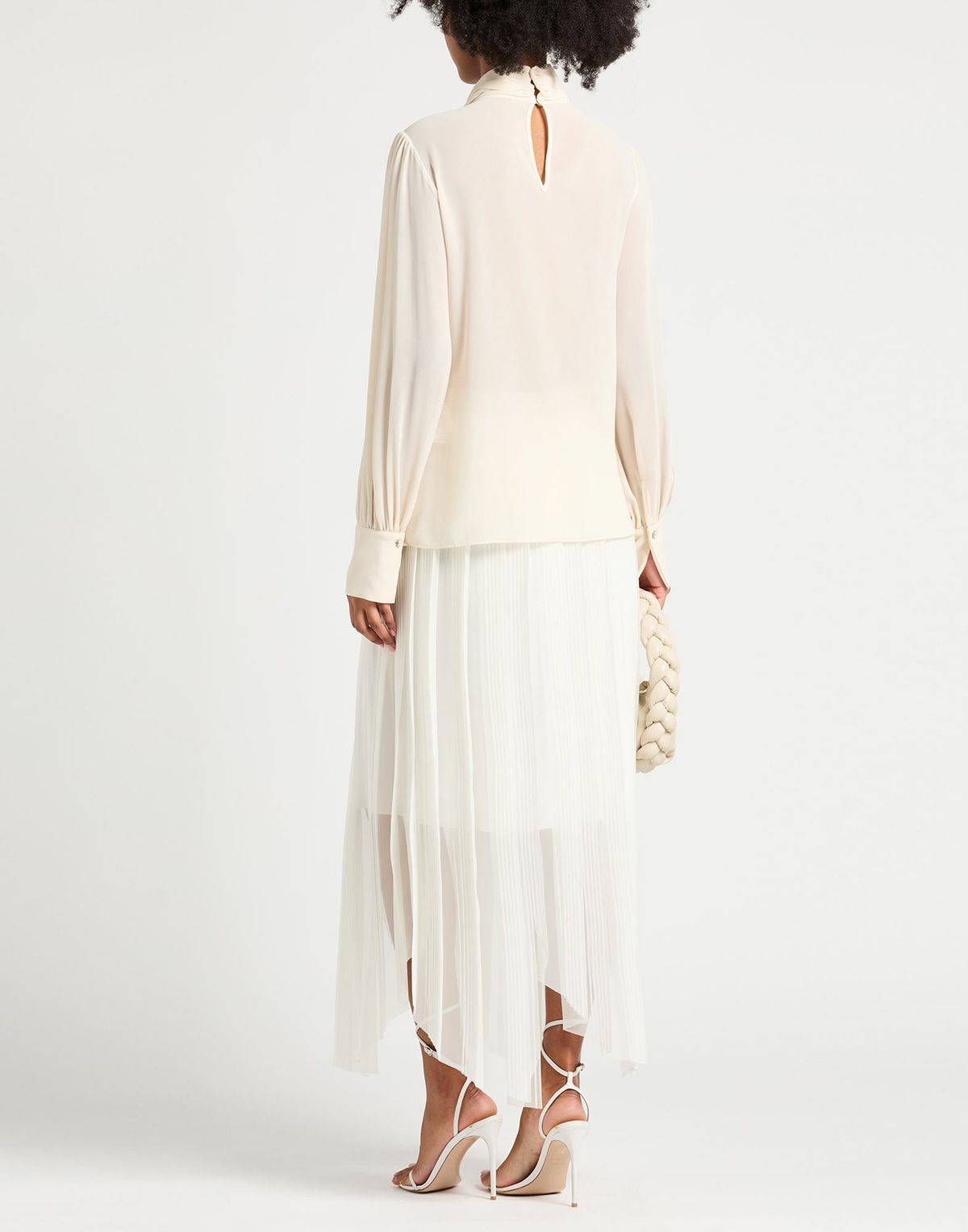 Peserico Womens Maxi skirt in Off white