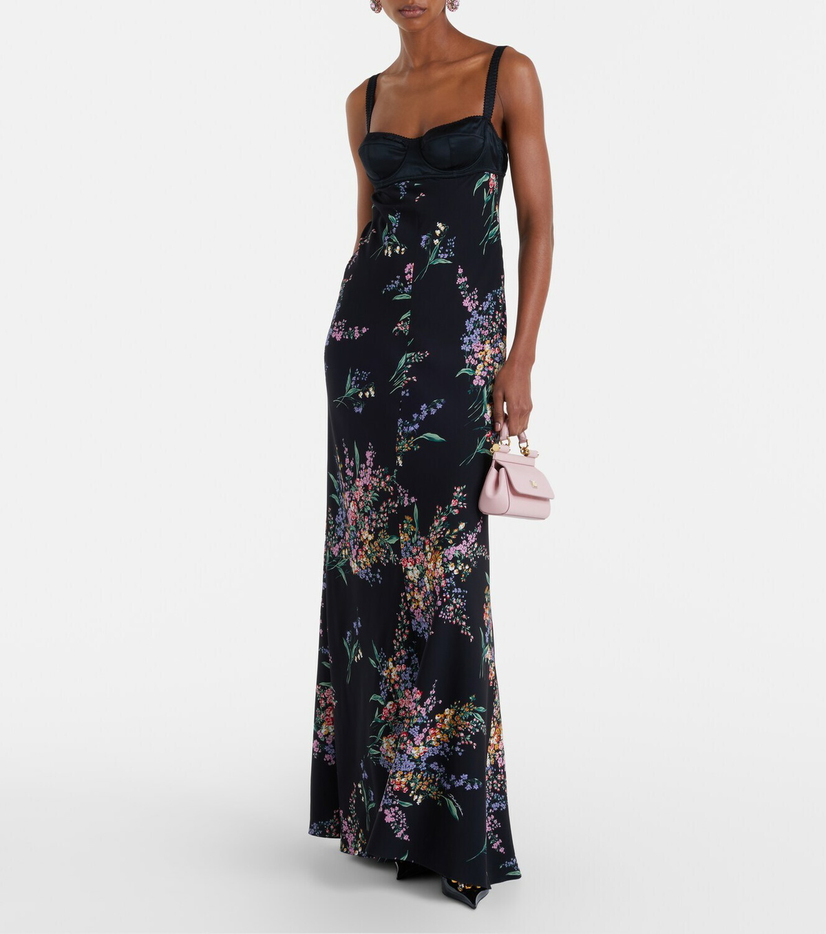 Dolce&Gabbana Floral silk-blend charmeuse maxi dress