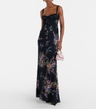 Dolce&Gabbana Floral silk-blend charmeuse maxi dress