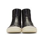 Rick Owens Black and Off-White Leather Mastodon Boots