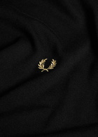Fred Perry Logo-embroidered Wool-blend Jumper Black