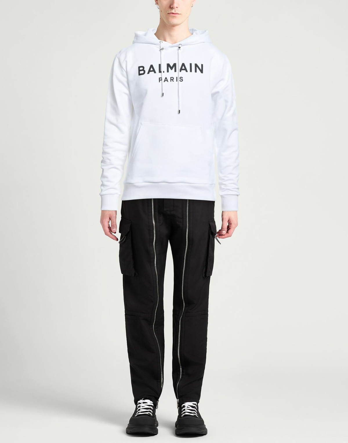 Balmain Mens Sweatshirt in White