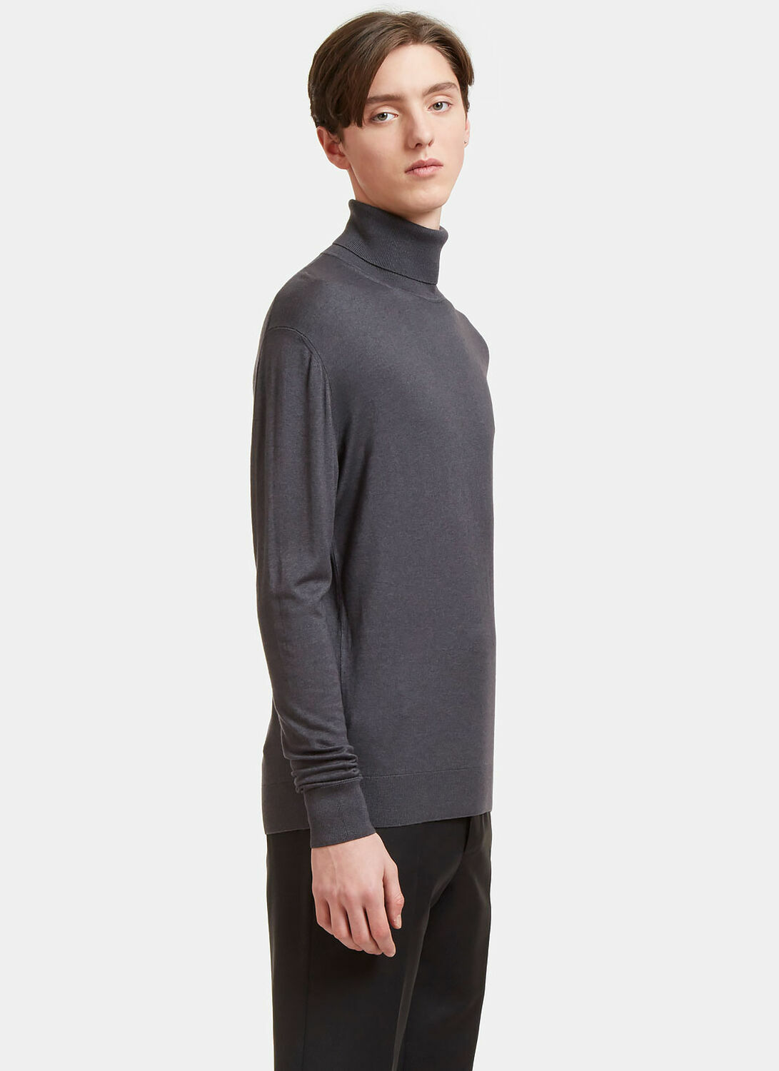 Aiezen Ribbed Roll Neck Sweater