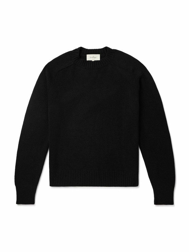 Photo: SECOND / LAYER - Ruined Distressed Cashmere Sweater - Black