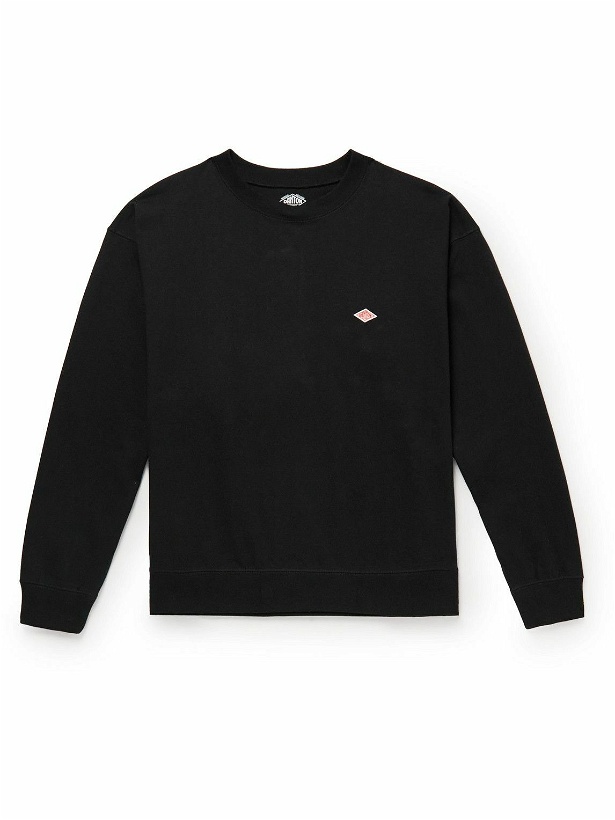 Photo: Danton - Logo-Appliquéd Cotton-Jersey T-Shirt - Black