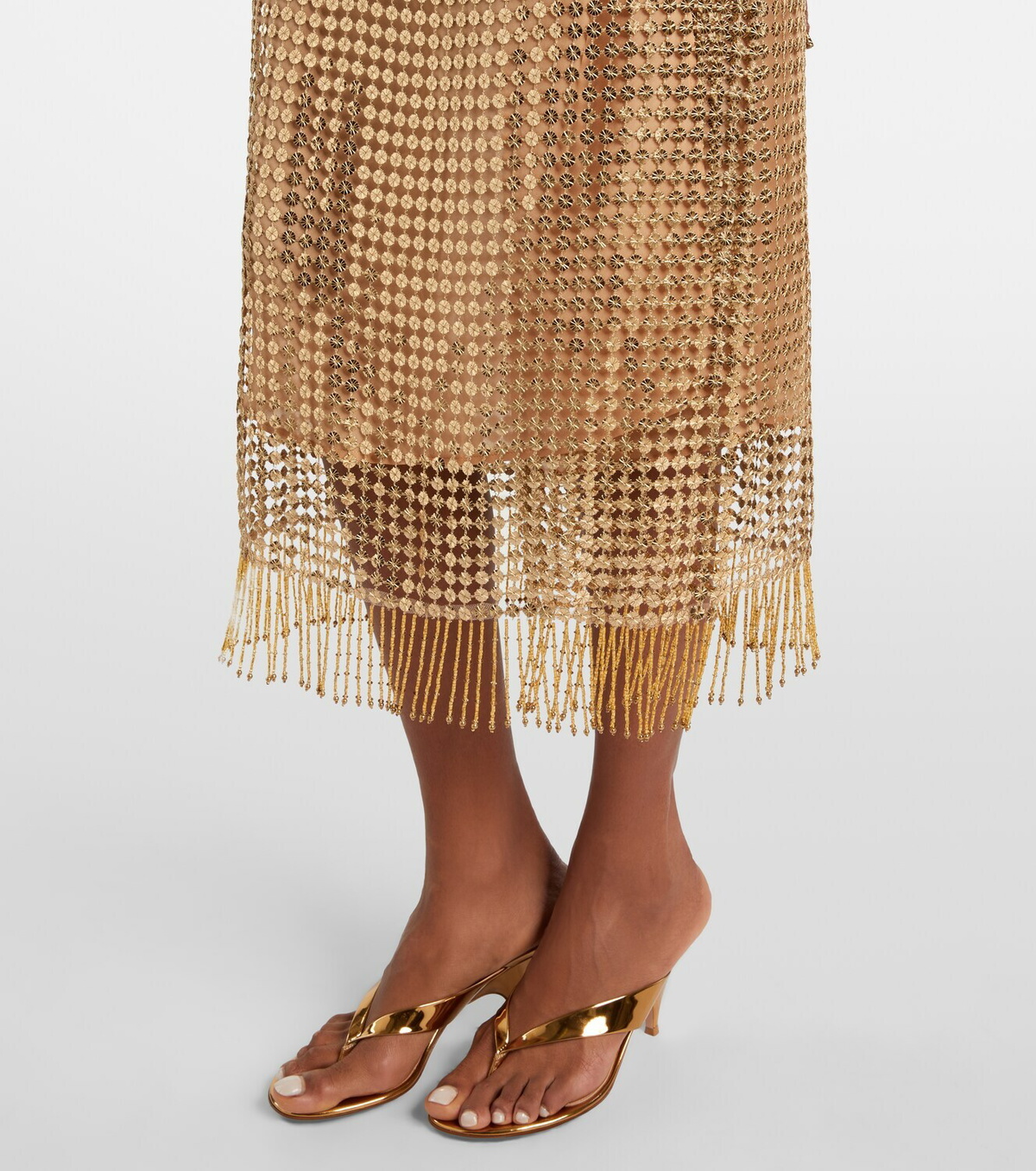 Roberto Cavalli Embellished wrap skirt