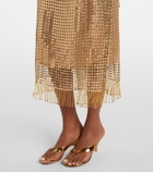 Roberto Cavalli Embellished wrap skirt