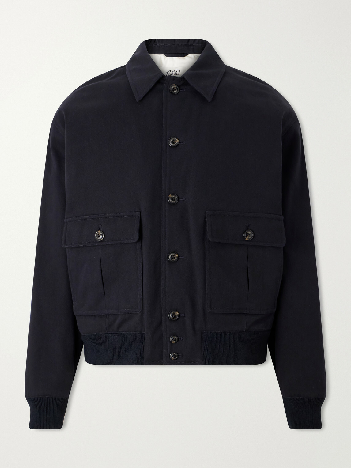Valstar - Colin Padded Cotton-Twill Bomber Jacket - Blue