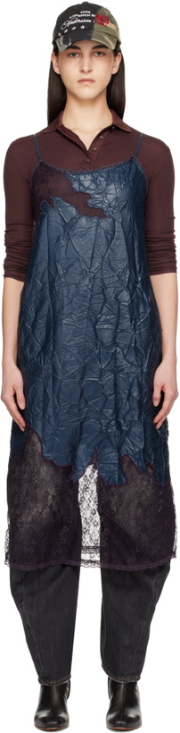 Photo: Andersson Bell Navy Embroidery Lace Midi Dress